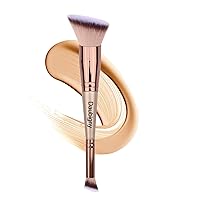Vista 10 de Daubigny Brochas de maquillaje de doble punta, cepillo corrector perfecto para cualquier aspecto, cepillo de lujo premium redondeado cónico