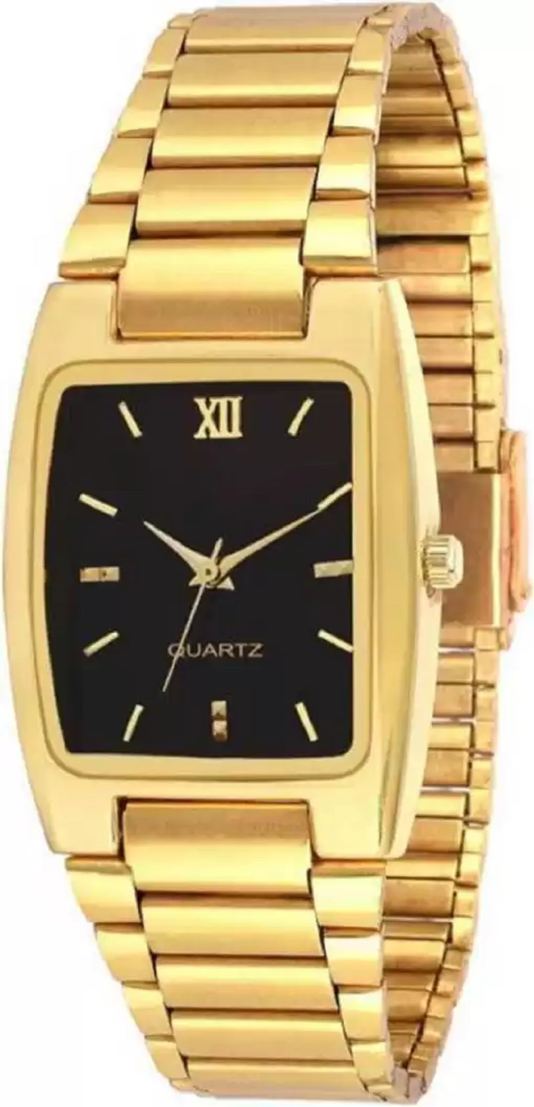 GIFFEMANS New Fancy Square Shap Full Gold Metal Strap Men Watch Analog Watch - for Men (B0CLF542M7) Amazon Price History, Amazon Price Tracker
