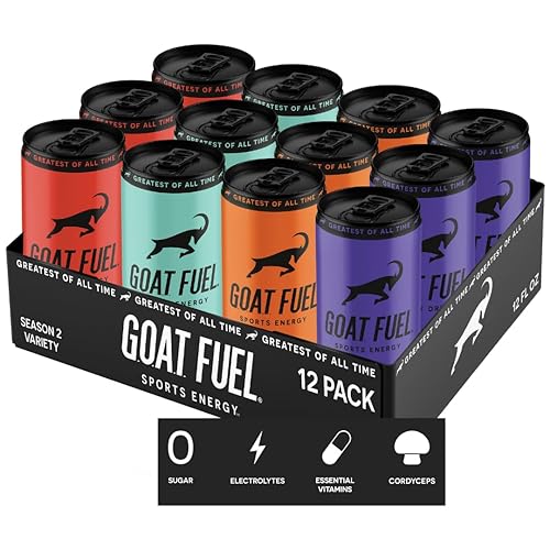 G.O.A.T. Fuel Bebida energética deportiva preentrenamiento  Bebida energética de aminoácidos sin azúcar  Aumenta el rendimiento mental y físico  con
