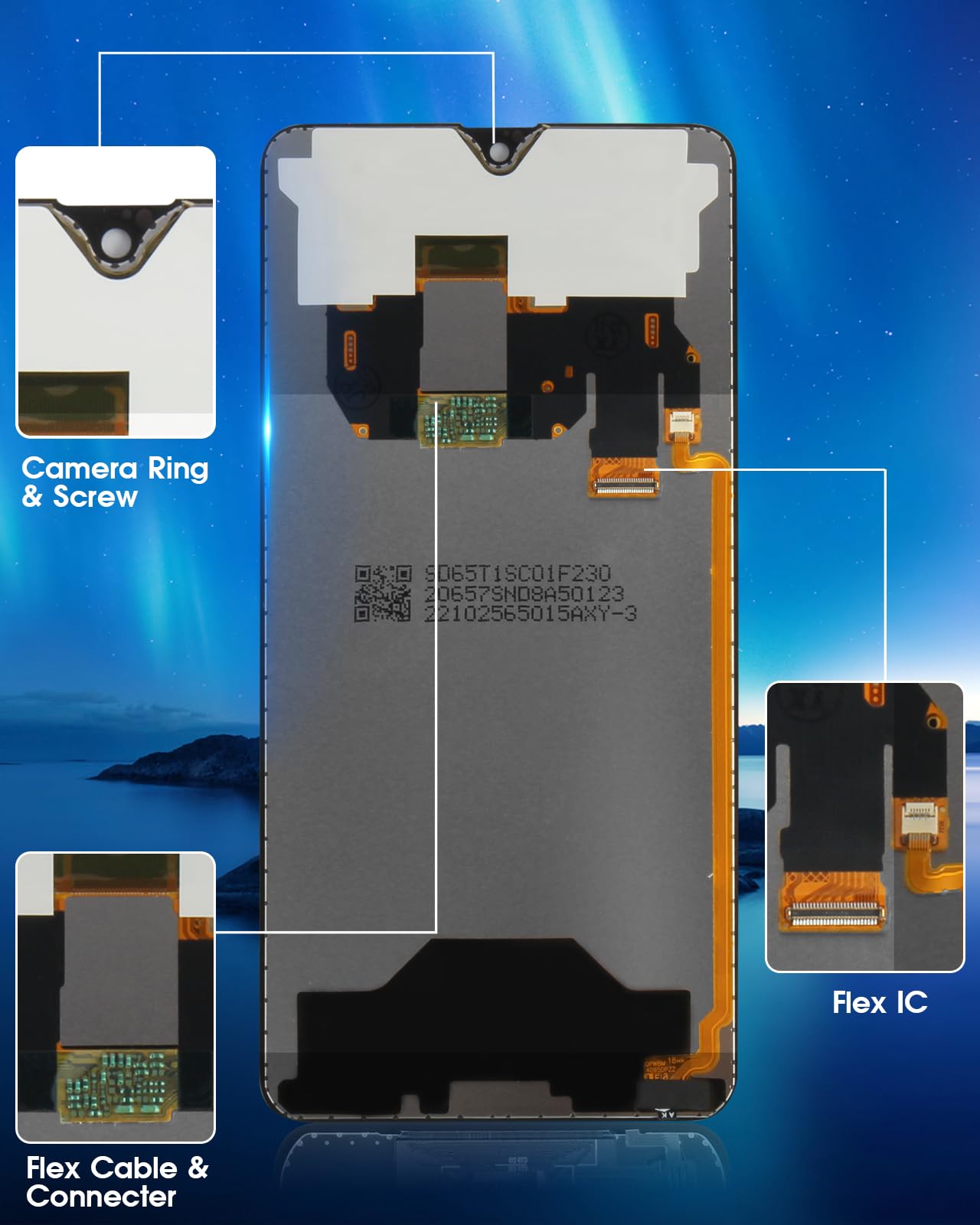 ARSSLY LCD Schermo per Huawei Mate 20 Schermo per Huawei Mate 20 HMA-L29 HMA-L09 HMA-LX9 HMA-AL00 LCD Display Touch Screen Digitizer Full Assembly con Riparazione Kit(Nero)