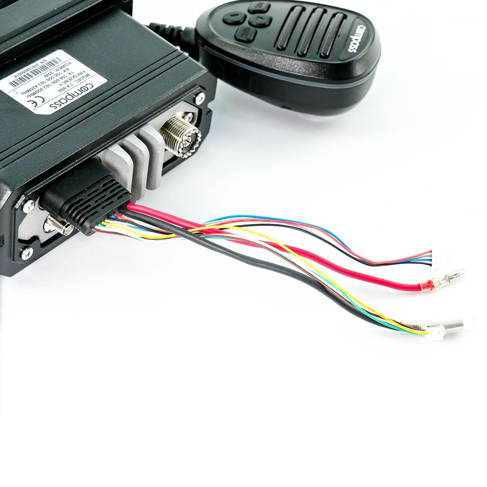 Compass CX-800 Seefunkgerät mit DSC, GPS, ATIS I IPX7 Wasserdicht I Dual Receiver & GNSS-Modul I Inklusive Binnenfunk mit großem Display