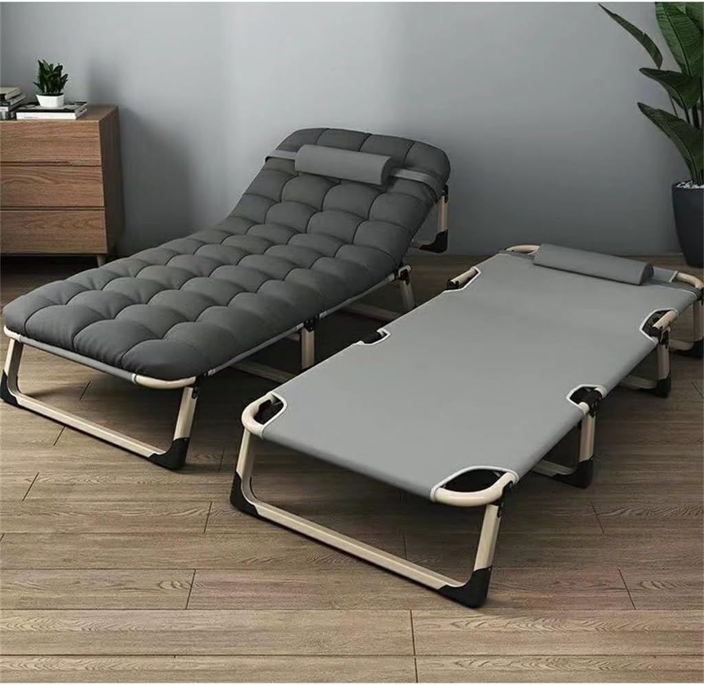 Folding Bed Single Nap Bed Office Nap Gods Recliner Portable Household Hospital Beds(75cm)