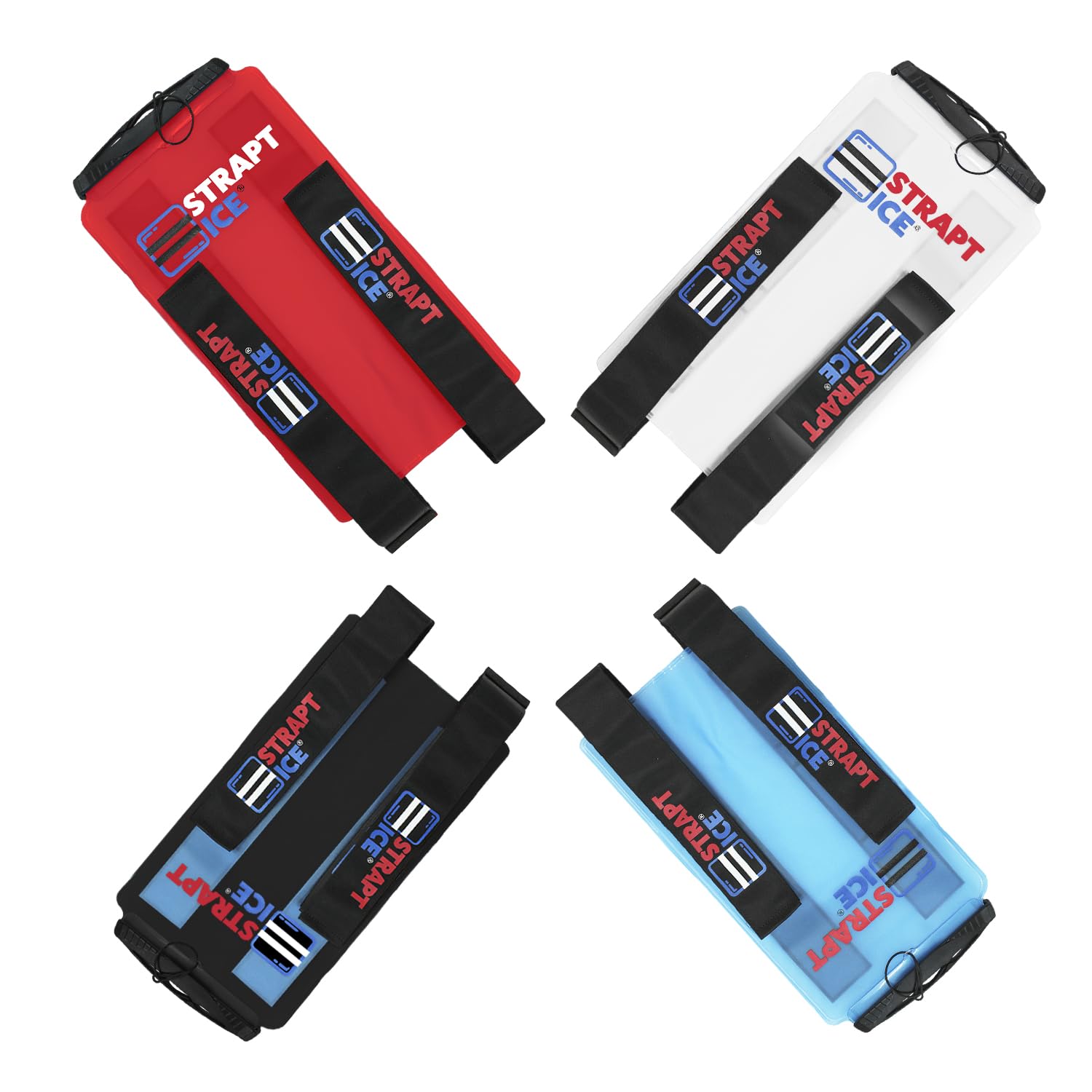 Bolsa de hielo con correa rellenable y reutilizable, envoltura de terapia de frío y calor, compresa universal para espalda, hombros, rodillas, codos para aliviar el dolor, terapia, lesiones