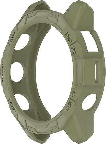 Miniatura 4 de Paquete de 2 fundas compatibles con Garmin Fenix 7 ProEpix Pro de 1.772 pulgadas (1.850 in), marco de parachoques de TPU suave, antiarañazos,