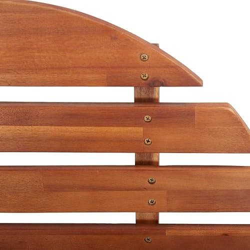 Miniatura 6 de Garden Chair Natural Wood Solid Acacia Wood Standard, Sturdy Adirondack Lounge Seat for Patio, Deck, Porch, Outdoor Furniture Outdoor Accessories