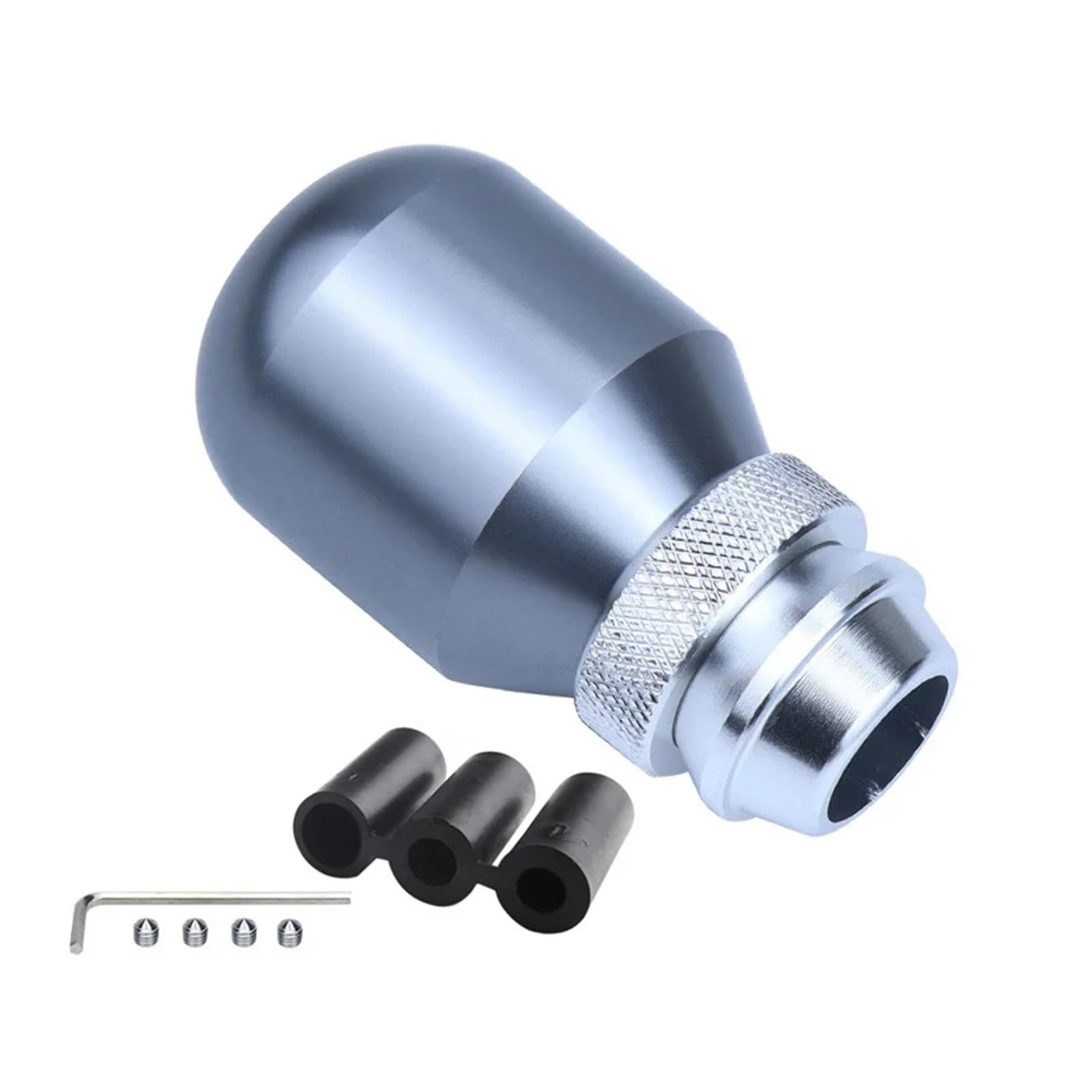 Fncvtm Grey Gear Shifter Knobs Adjustable Retractable Car Shift Knob Aluminum Alloy Gear Stick For Manual Transmission Vehicles(Grey)