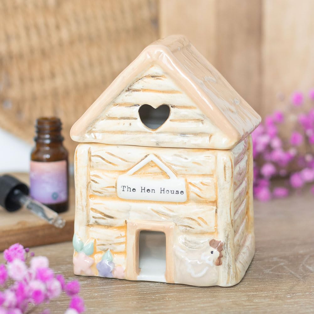 Hen House Oil Burner | Home Fragrance Warmer | Ceramic Oil Burner