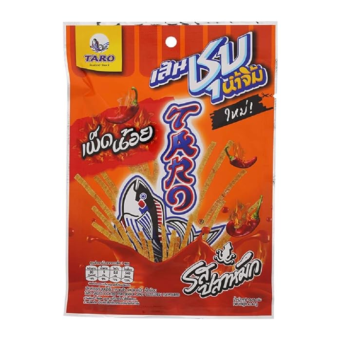 Buy TARO Sauce Coated Fish Snack Spicy Cuttlefish Flavoured 22g X 4