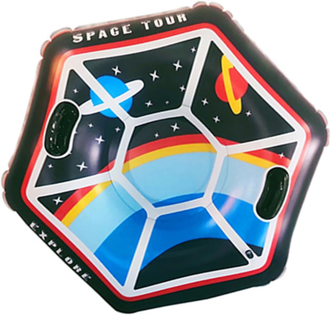 Broad 47Inch Snow Tube for Quick Sliding Strengthened Security Pulls Strong Air Filled PVC Substance Easy Storage Winter Toy All Epochs Snow Sledding Accessories