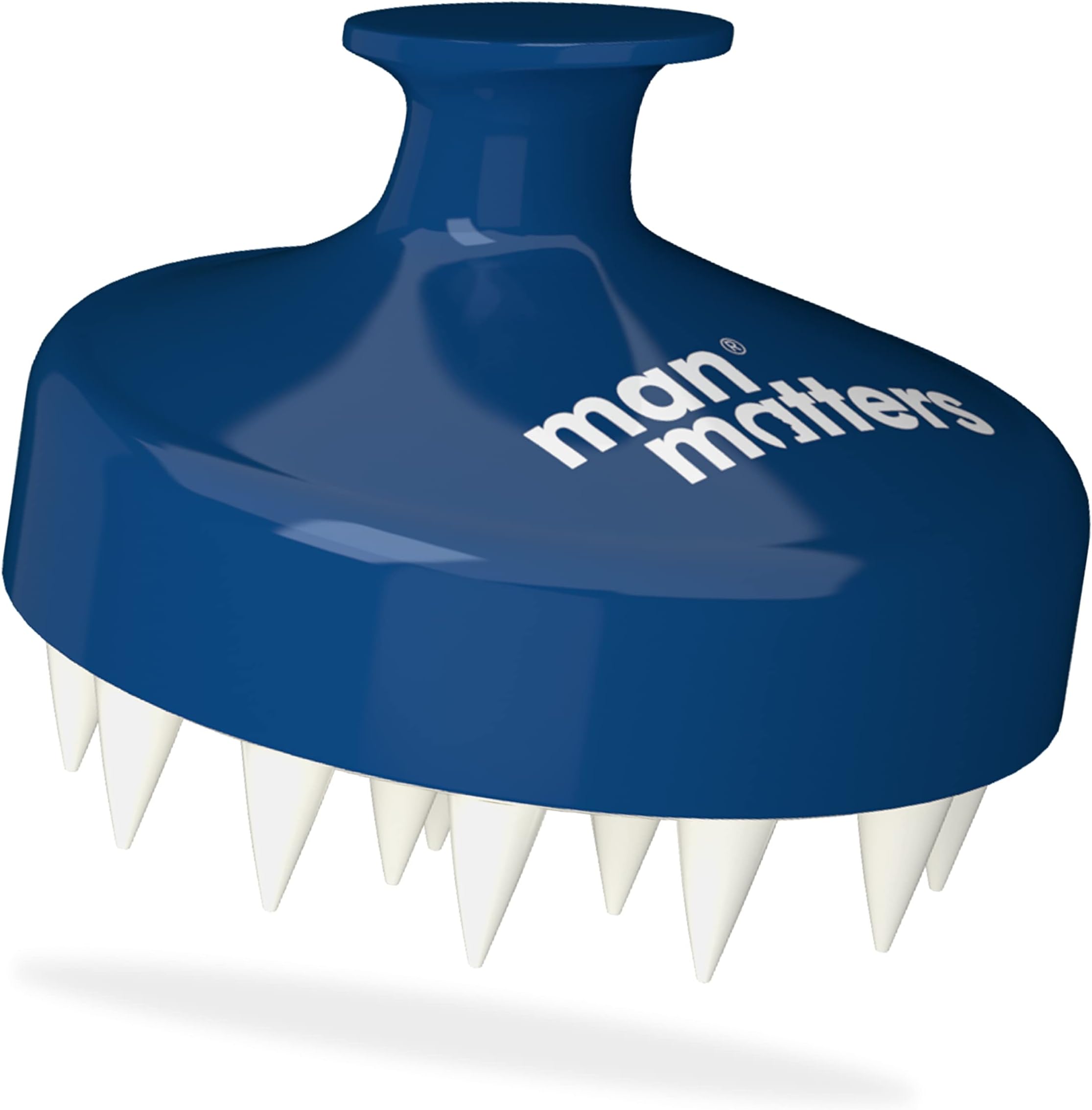 Man Matters Hair Scalp Massager Shampoo Brush | Soft Silicone Bristles for Deep Scalp Cleaning | Exfoliates & Stimulates Scalp | Reduces Dandruff & Itchiness | Lightweight & Comfortable Grip