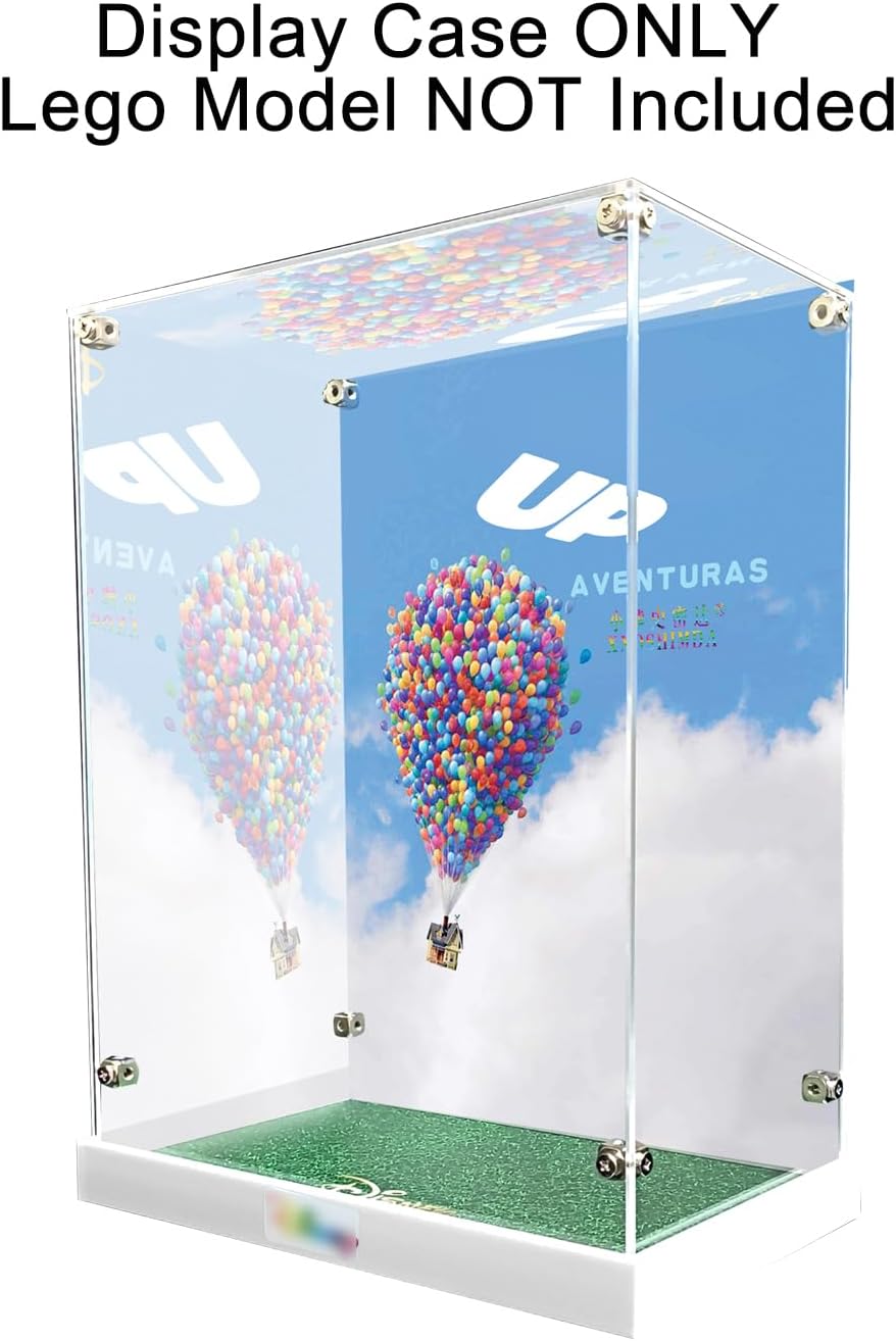 WICUS 3mm Acrylic Display Case for Lego 43217 Dustproof Clear Display Box(NOT Included The Model)