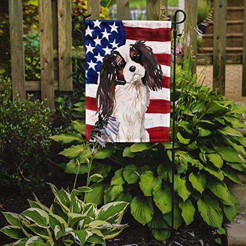 Drapeau de jardin Cavalier King Charles tricolore抗褪色园艺装饰小旗子 - 3