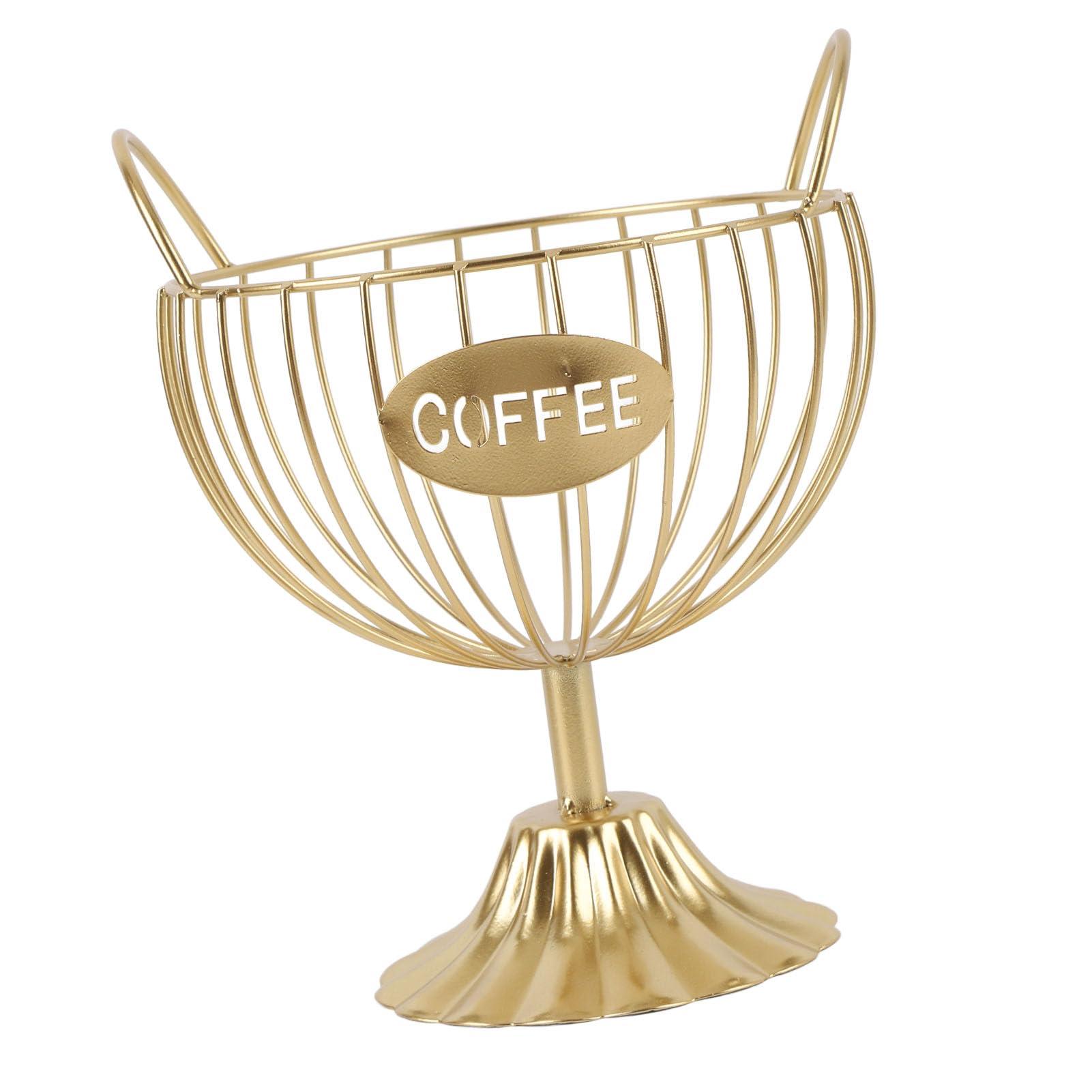 Coffee Pod Organizer, Iron Gold Coffee Pod Holder Stable Base for Kitchen