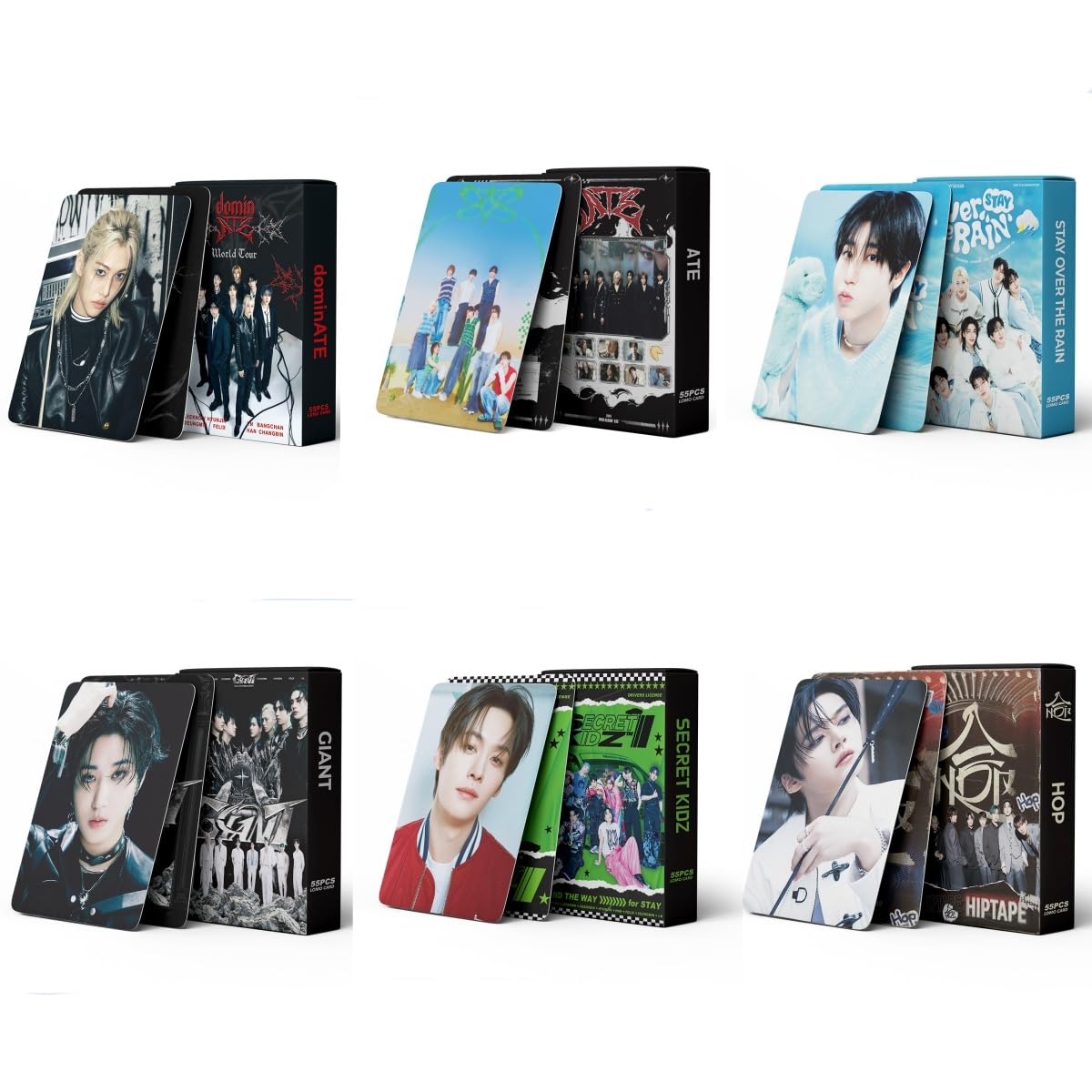 6 PACK/330PCS Skz Photocards Set Stay Lomo Card Set Merch Stray Fans Gifts