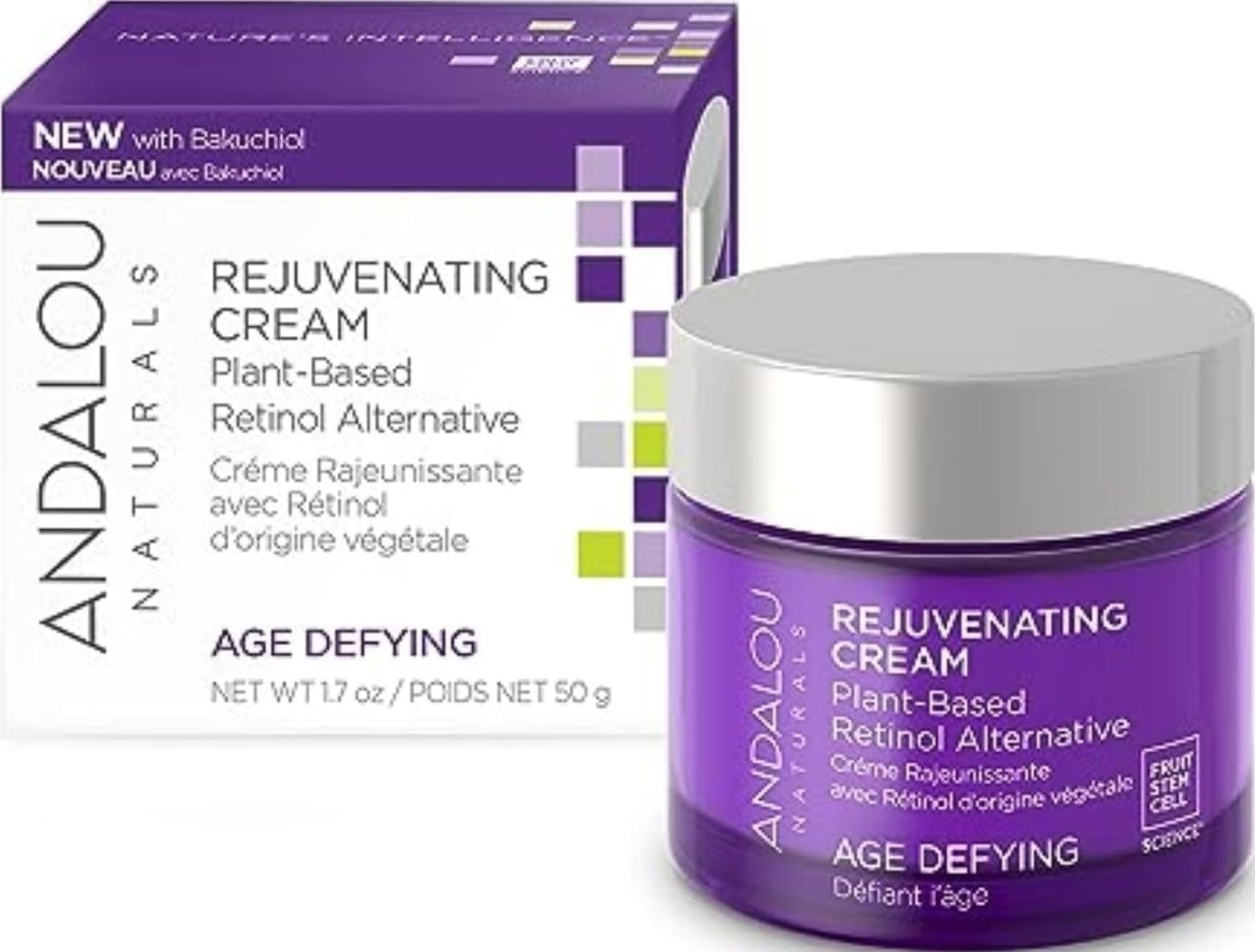 ANDALOU NATURALS Age Defying Plant-Based Retinol Cream, 1.7 OZ
