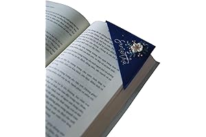 Navy Hand Embroidered Corner Bookmark 3.7 * 3.7