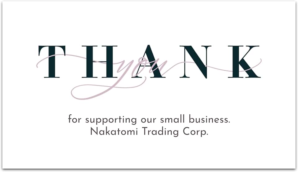 Custom Thank You Cards for Small Business (50 Pack)