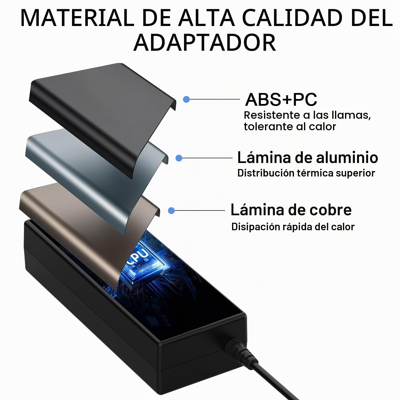 Cargador de portátil MXJFYY de 240 W para ASUS ROG Strix G15 G17 G513QM G513QR G713QR ROG Strix Scar 15 17 G533 G733 G733QM ROG Zephyrus M16 GU603,para ASUS ROG Zephyrus S17 S15 M16 G15【6,0 x 3,7 mm】