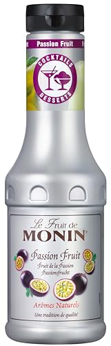 Monin Le Fruit Passionsfrucht - FruchtPüree Mix Passionsfrucht (1 x 0 5l) Premium Zutat für Cocktails Smoothies Mocktails & Desserts für Hobby-Barkeeper & Genießer