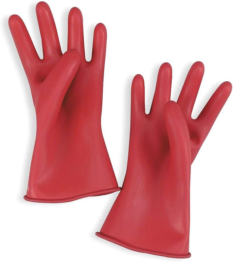 Salisbury Electrical Gloves, Class 00, Red, Unisex, Polyvinyl Chloride, Size 9