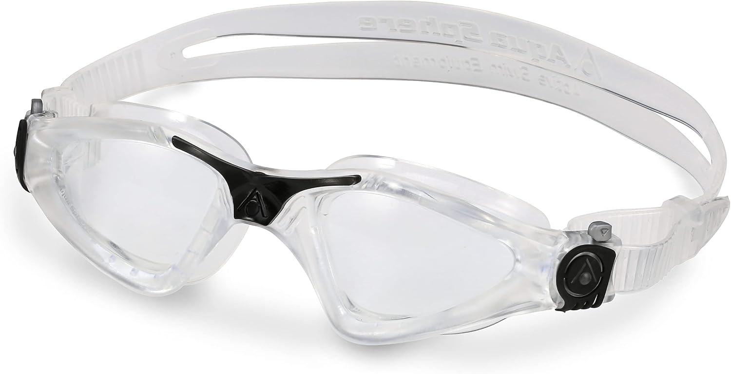 Aqua Sphere Kayenne Adult Swim Goggles - 180-Degree Distortion Free Vision, Ideal for Active Pool or Open Water Swimmers