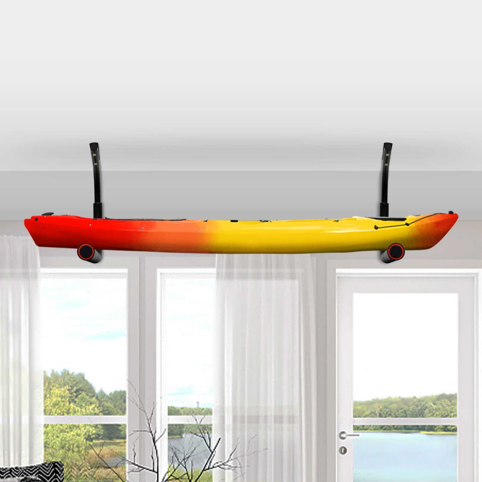 Support de rangement pour planche à pagaie pour plafond/mur, support mural robuste pour planche de surf pour exposer les SUP, paddleboards, longboards, shortboards
