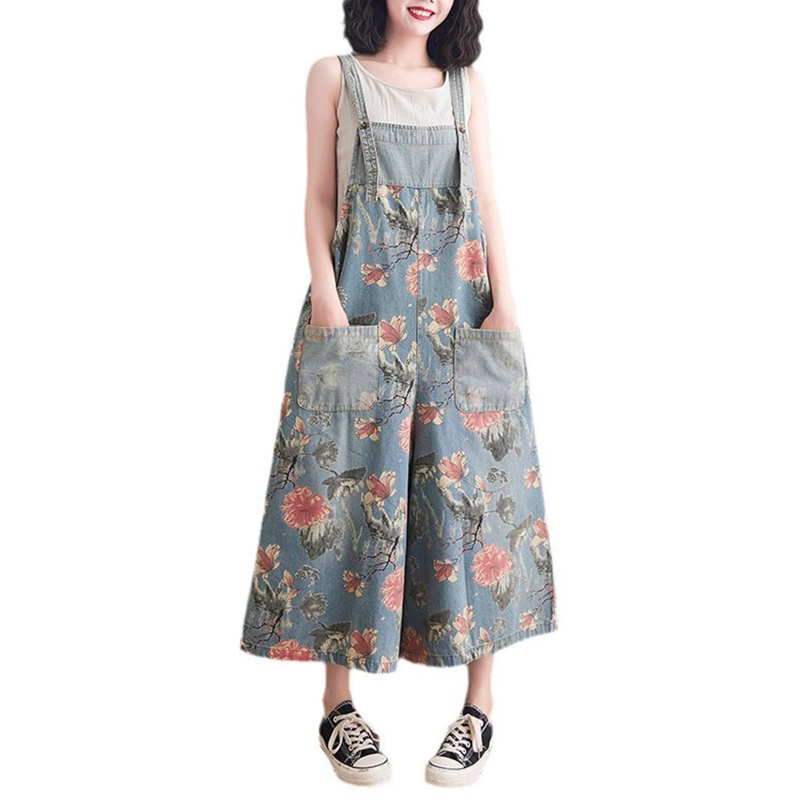 Peto Mujer Vaquero Overol Deportivo Mono Fiesta Elegante para Tezano Largos Macacao Trabajo Ancho Formal Baggy Anchos Hippie