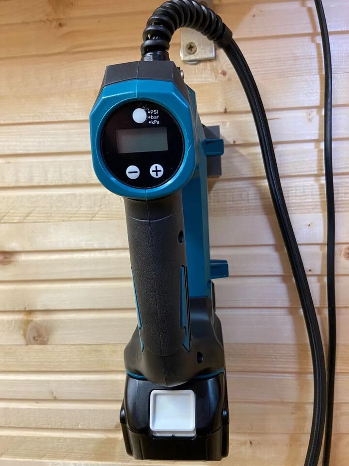 Print Forge Wall Mounted Hanger for Makita Inflator DMP180Z Compressor 18V LXT, Black - Image 4