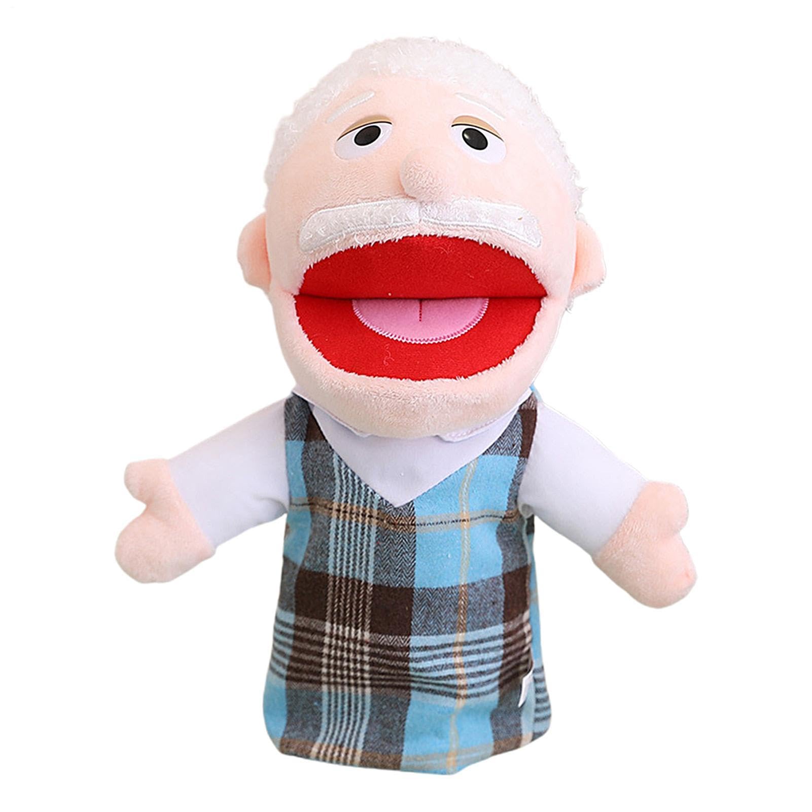 Family Plush Hand Puppet | Storytelling Plush Puppet | Interactive Pretend Play, Storytelling With Movable Mouth For Girls Boys