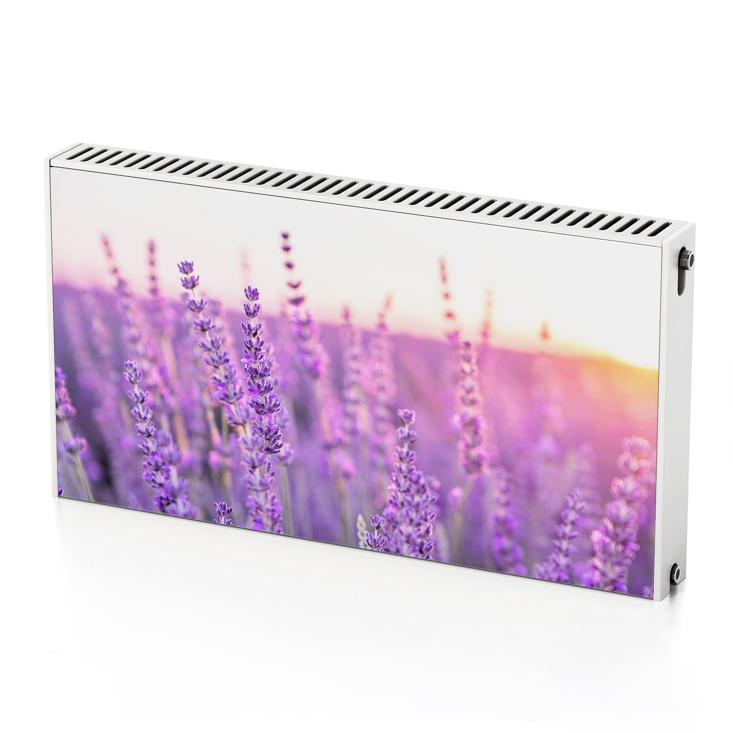 Décoration de lavande pour habillage de radiateur avec tapis magnétique 110x60 cm