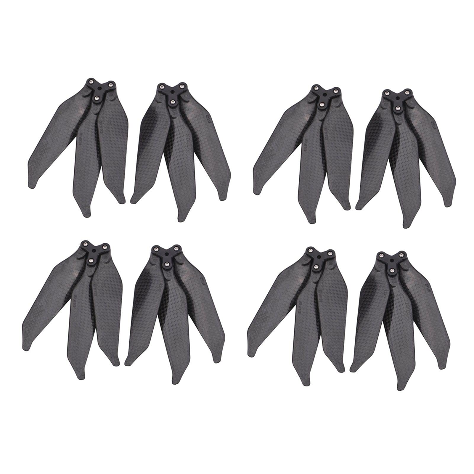 JINFOLI 2/4pcs 8331 Carbon Fiber 3-Blade Low Noise Propeller Wing Replacement Kits Spare Parts, for DJI, for Mavic Pro Platinum Drone Props Drone Propellers(2 pair)