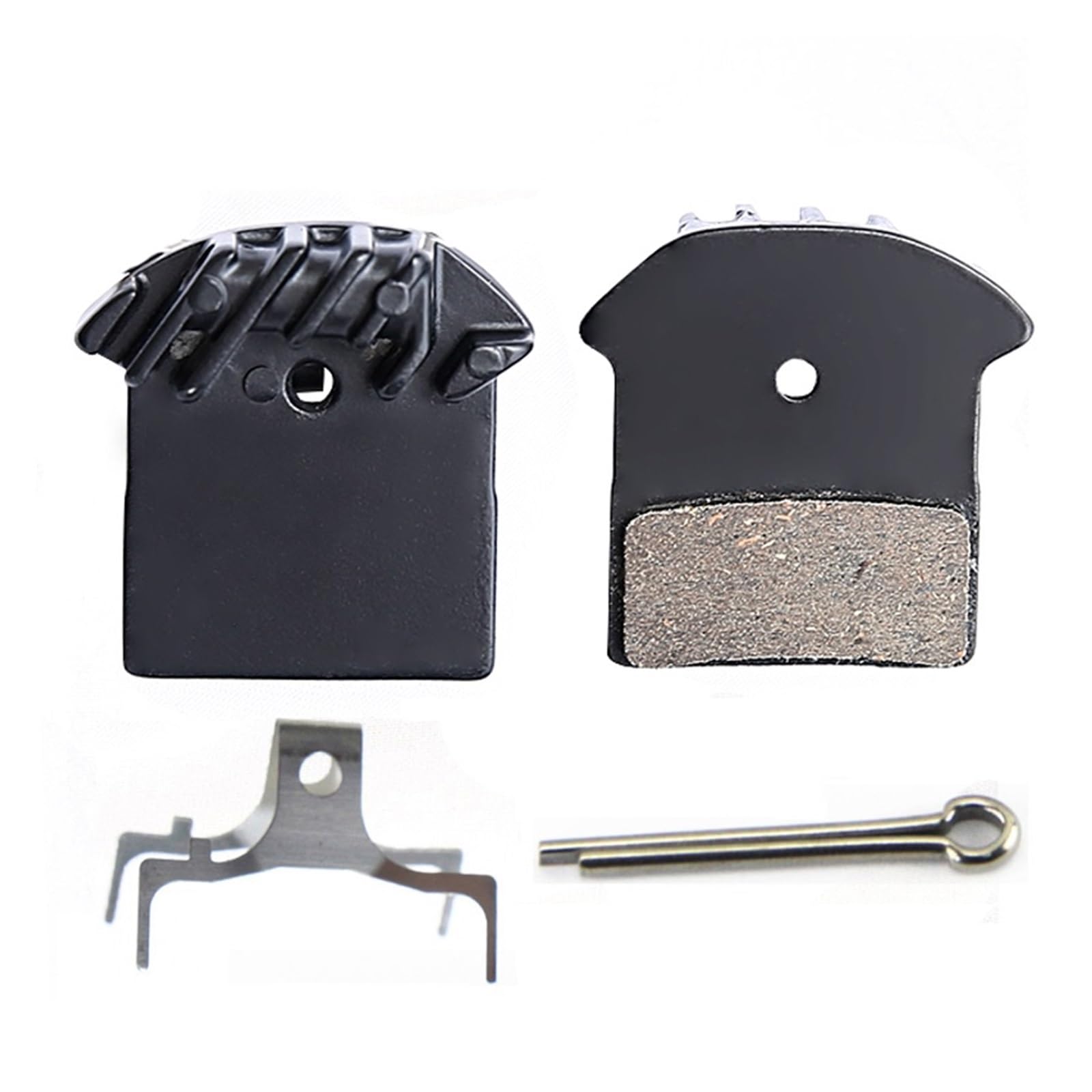 for Shimano, for DEORE XT M785 M675, SLX J02A J03A Kühlrippen Ice Tech Fahrrad-Scheibenbremsbeläge MTB Bike Keramik-Scheibenbremsbeläge Fahrradbremsbeläge(2 Pairs)