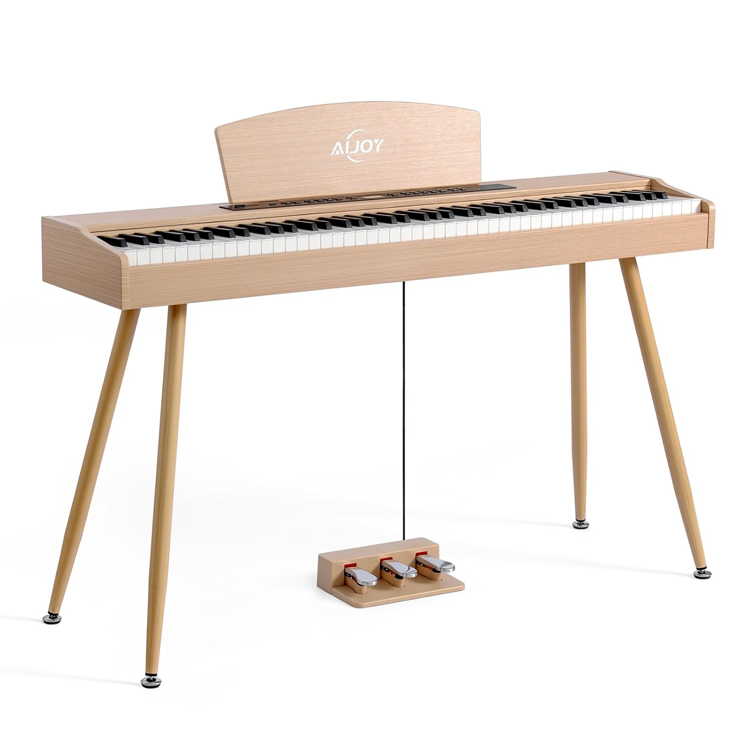 AiJoy Digital Piano Keyboard Hammer Weighted 88 Keys Full Size Electric Piano for Beginners with LCD Display and