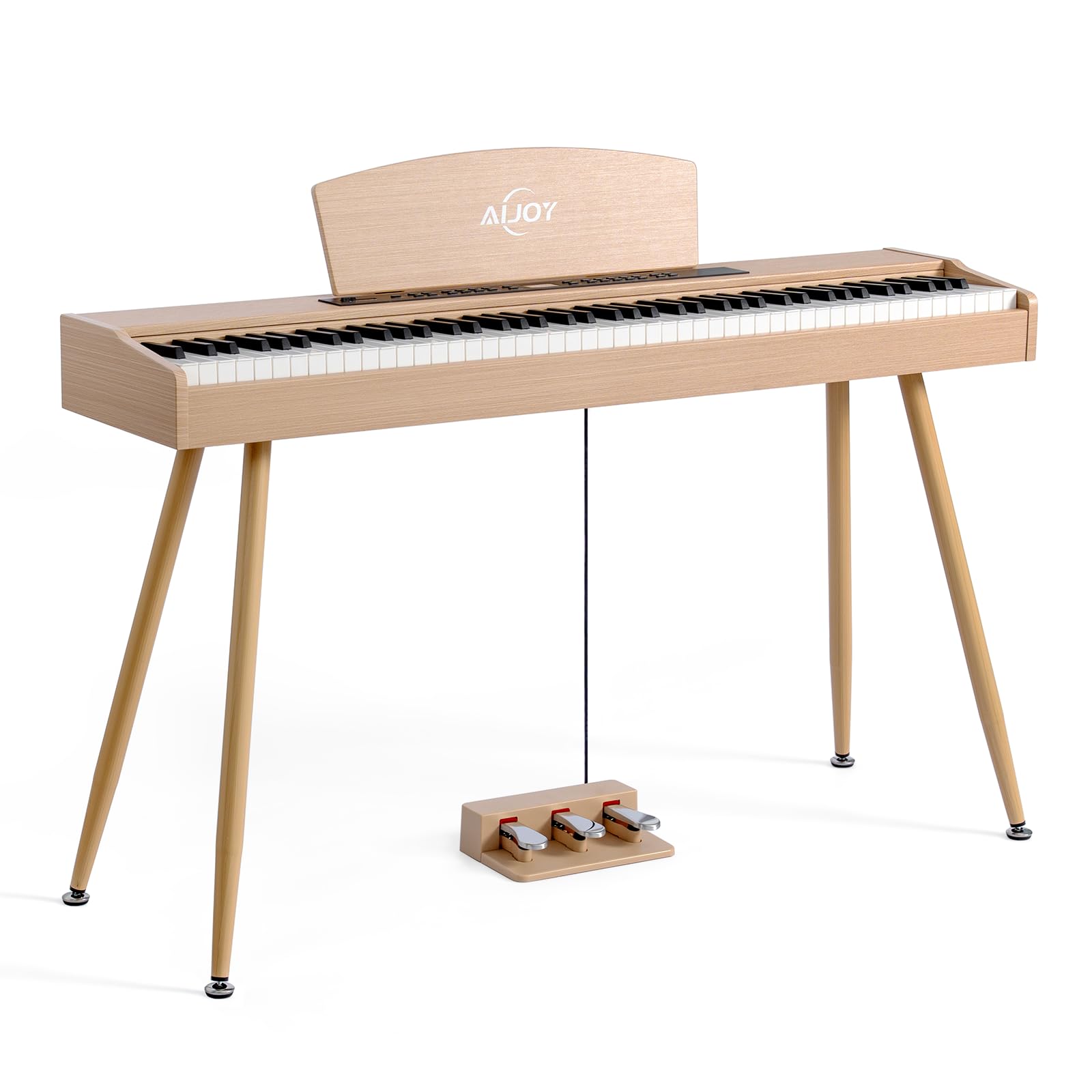 AiJoy Digital Piano Keyboard Hammer Weighted 88 Keys Full Size Electric Piano for Beginners with LCD Display and