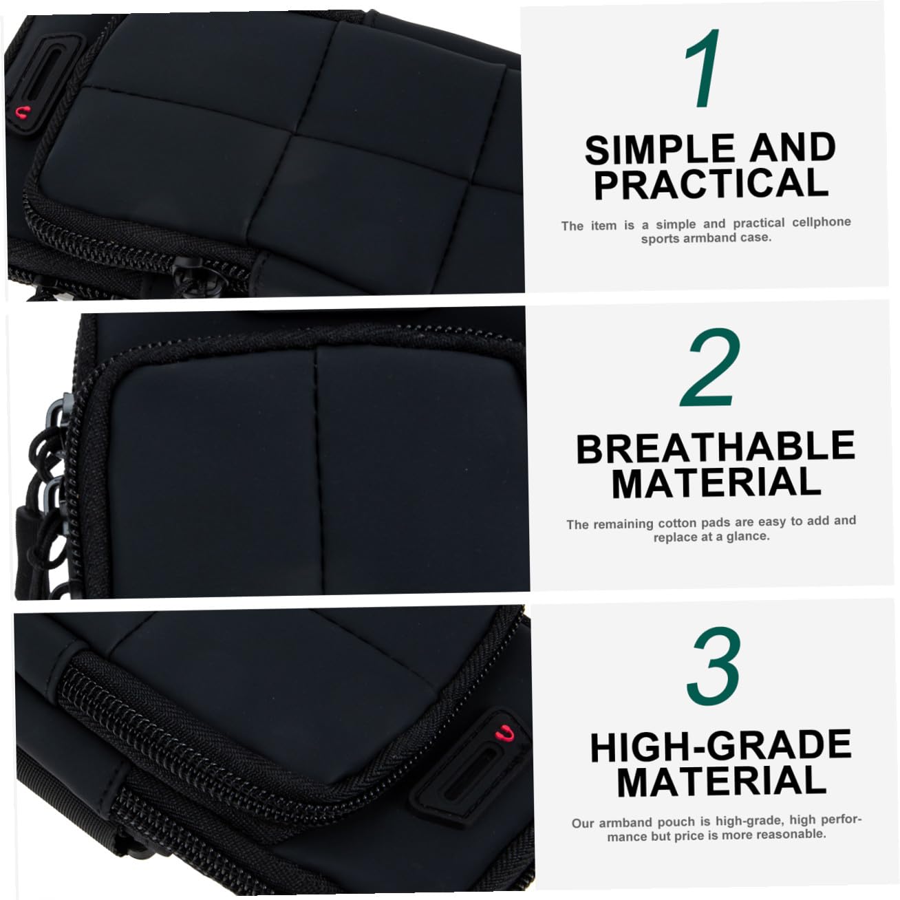 DOITOOL Lot De 3 Brassards De Sport pour Téléphone Portable pour La Course Le Vélo Le Jogging Lhaltérophilie Et La Marche
