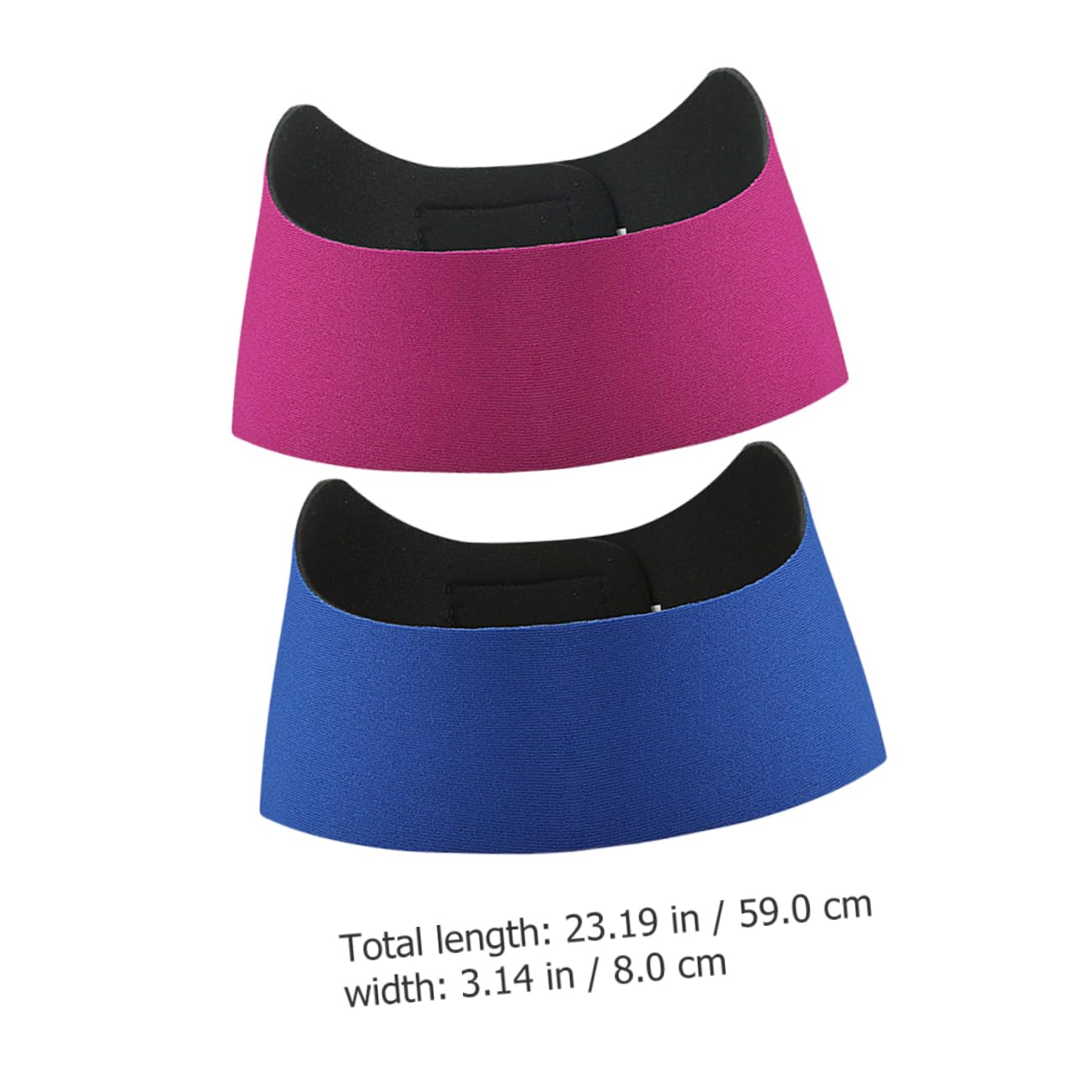 Didiseaon Elastic Headband Ear Protectors Swim Ear Headband for Boys and Girls Adults 2 Pack