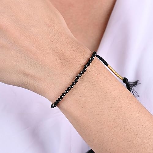 Miniatura 4 de Gempires Mother's Day Gift Natural Purple Amethyst Braided Bracelet, February Birthstone Bracelet, Gemstone Bracelets Gift For Women (Amethyst)