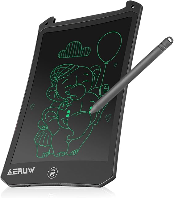 LCD Writing Tablet 8.5 Inch Electronic Writing Digital eWriter Handwriting Doodle Board Gift for Kids & Adults Home School Office Drawing Pad Gift -Black