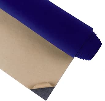 CHIHUT Self Adhesive Velvet Drawer Liner Roll – Dark Blue Peel & Stick Felt For Jewelry Boxes & Shelves