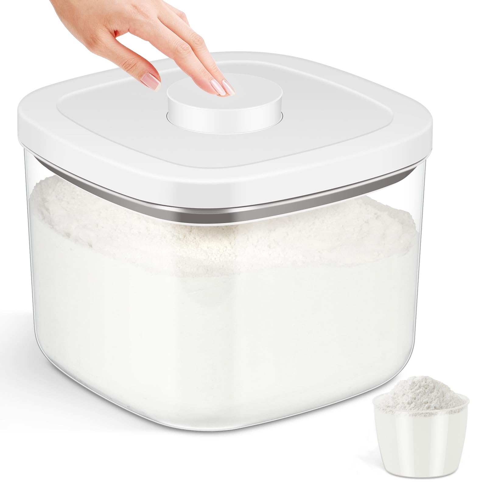 Amazon.com: TBMAXS Airtight Rice Container 10 Lbs, Clear Plastic