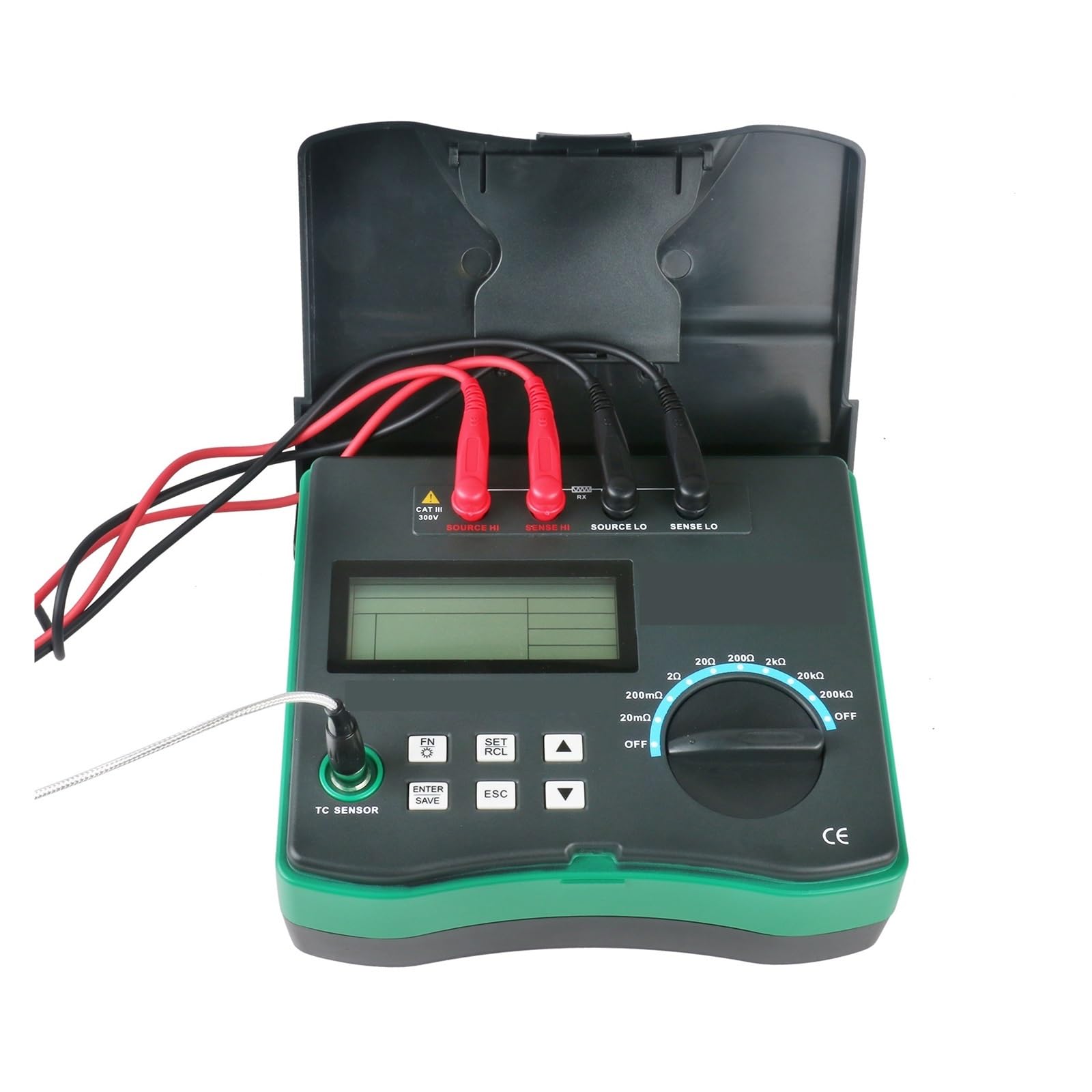 DY4106 Cyfrowy Miernik Miliomów HD LCD Podświetlany 4-żyłowy Test Niskooporowy Multimetr Pojazd Energetyczny