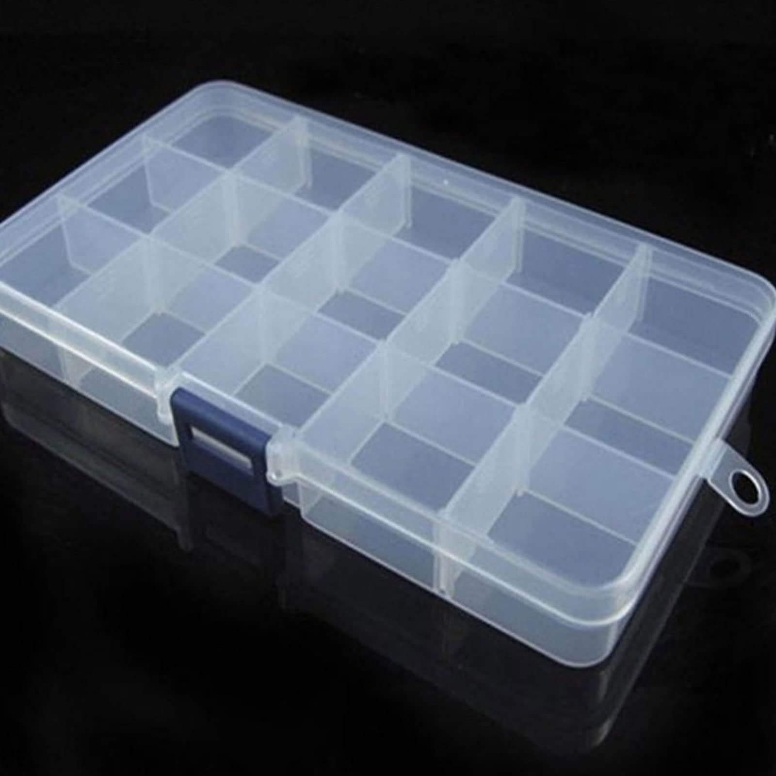 Scatole di immagazzinaggio creative scatola di immagazzinaggio con divisori rimovibili oggetti di valore gioielli contanti scatola di plastica trasparente organizzatore contenitore di