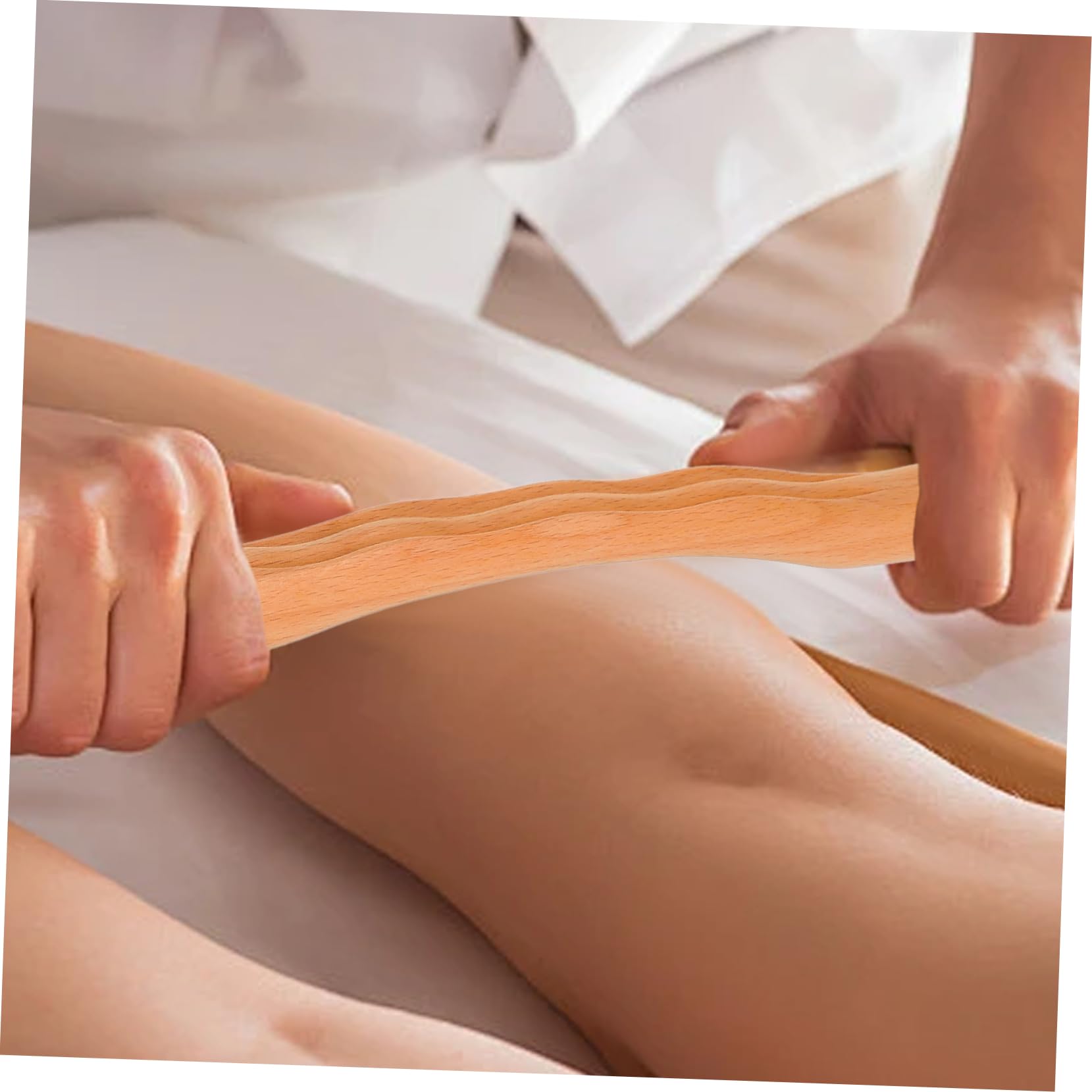 SHERCHPRY 4 Piezas raspando palo chatarra masaje muscular musculatura y palo de masaje para raspar madera masajeador de madera masajeador para viajar palos de masaje manual Caqui