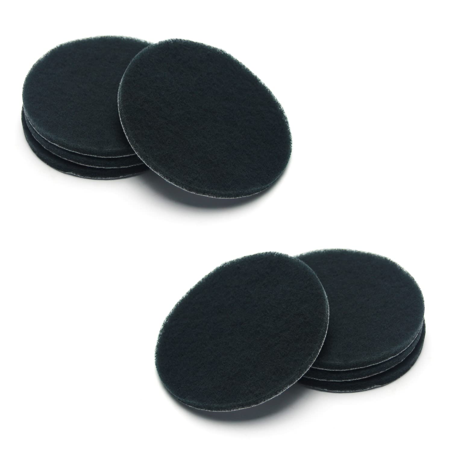 Auniwaig 1200-Grits 7 pulgadas Scrubber Scouring Pads Gris-Multipropósito, Taladro de disco abrasivo y disco de acondicionamiento de superficie de bucle, 8 piezas