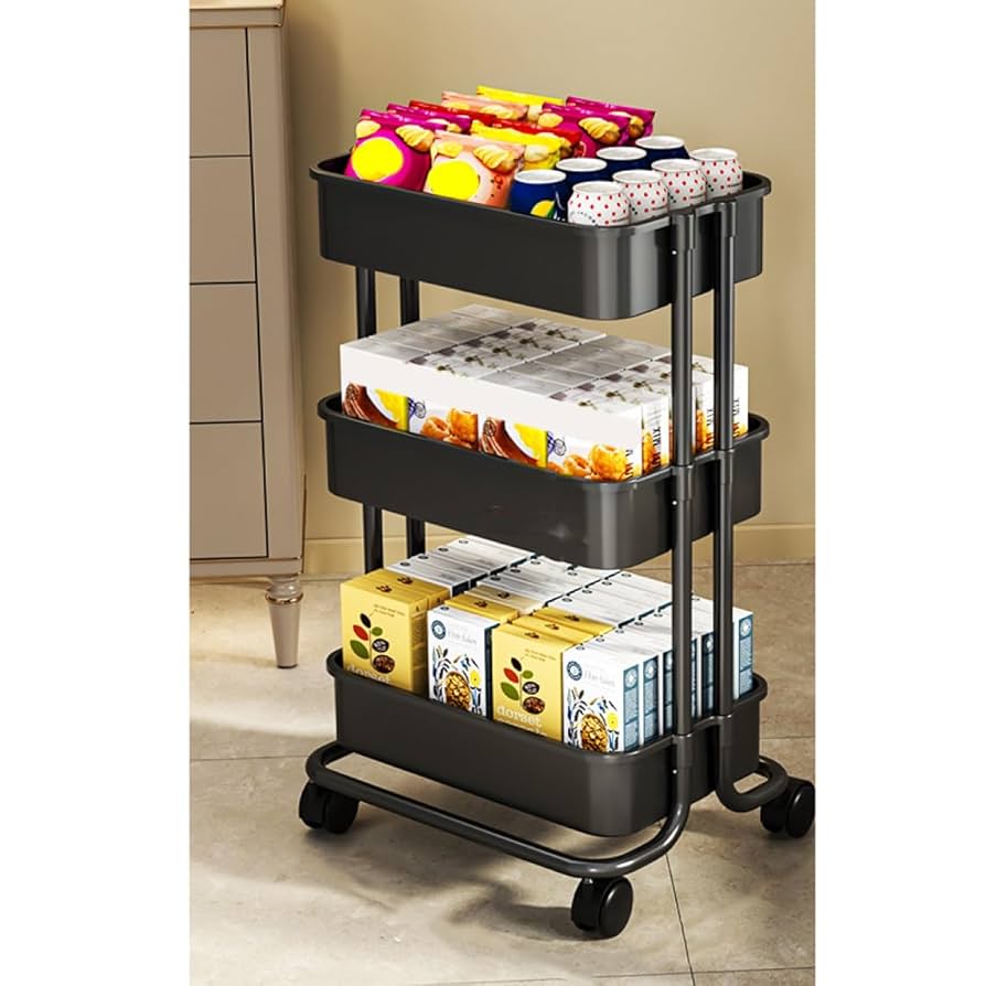 キッチンワゴン Sade シンプルキッチンワゴン | 省スペースで多用途に活躍する