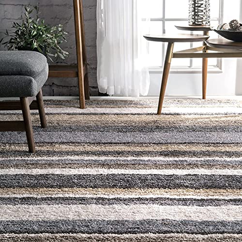 Image of Shaggy Carpet for Living Room Bedroom 2X6 FEET Fluffy Plush Area Rug, Thick Fur Floor Carpet Modern Cozy Rug for Home Decor, Kids Room Bedside Hall, Durable Comfortable Shaggy Rug (Biege)
