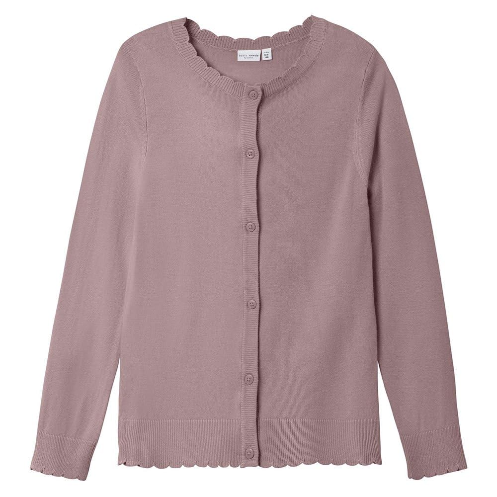 Name IT Mädchen Nkfvamone Ls Knit Card K Noos Strickjacke (1er Pack)