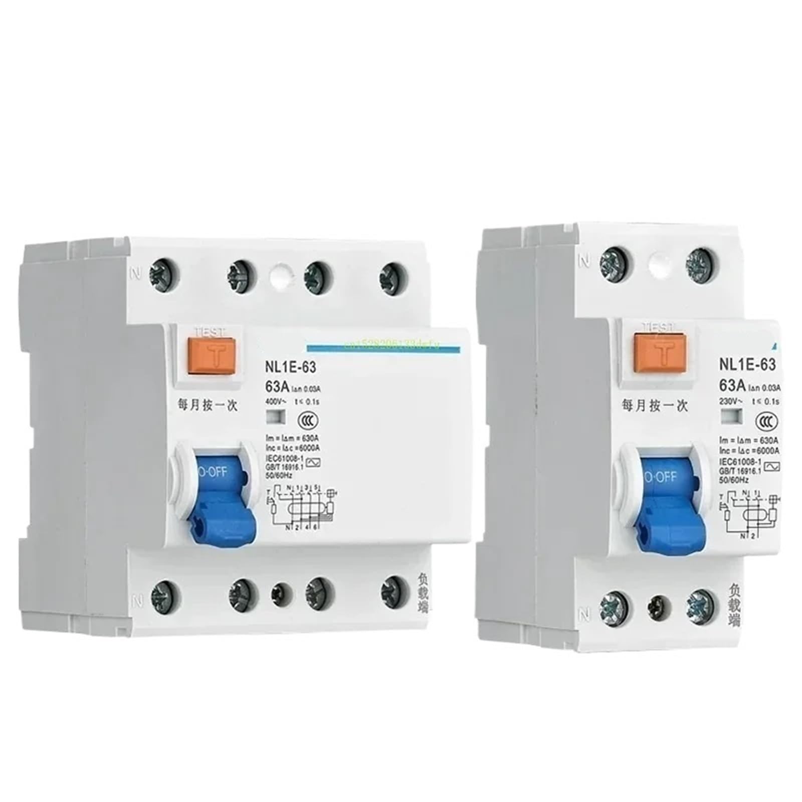Evite cortocircuitos con el disyuntor electrónico de corriente residual NL1E-63 7