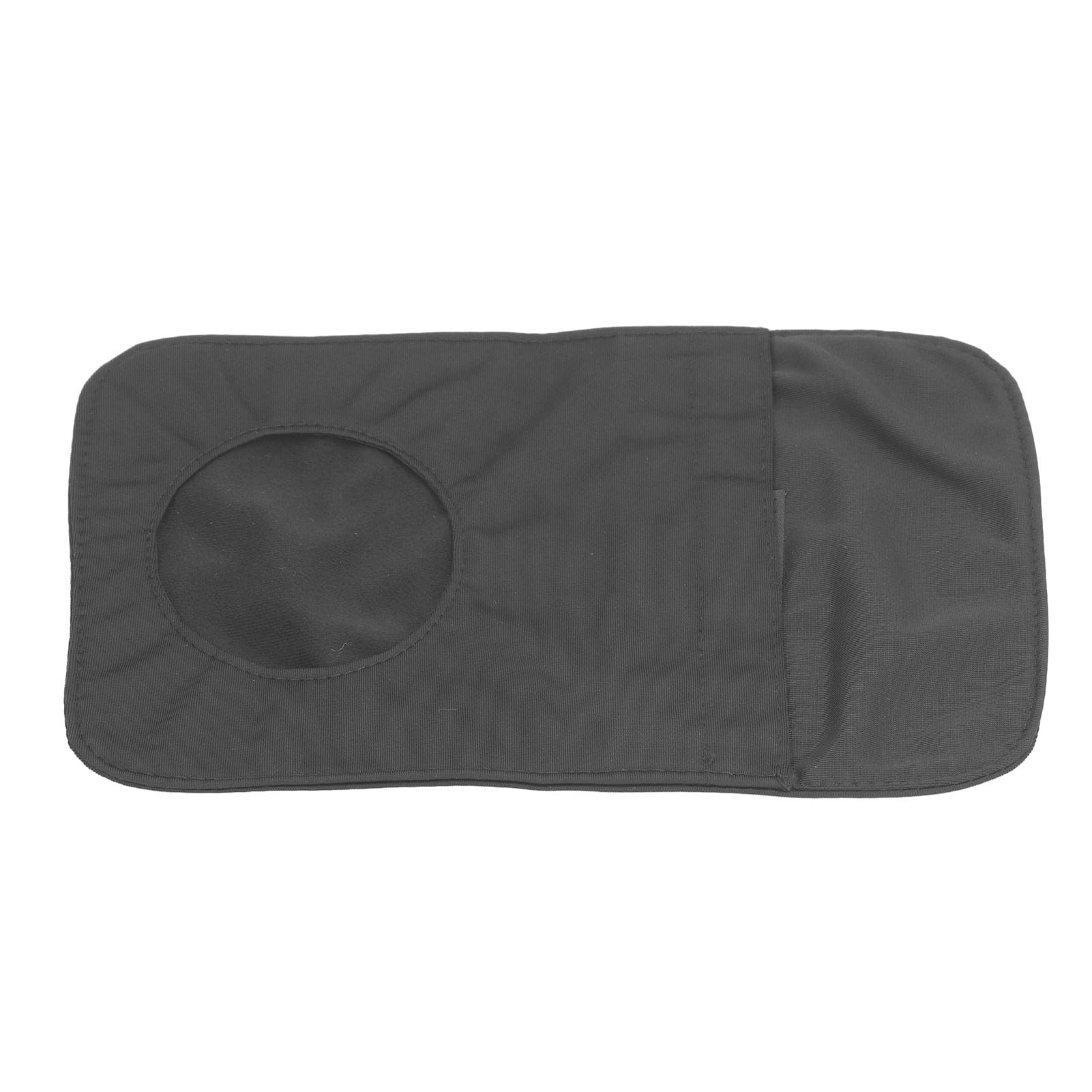 Housse de sac de colostomie noire en coton respirant, lavable, ajustement universel, prévient les taches