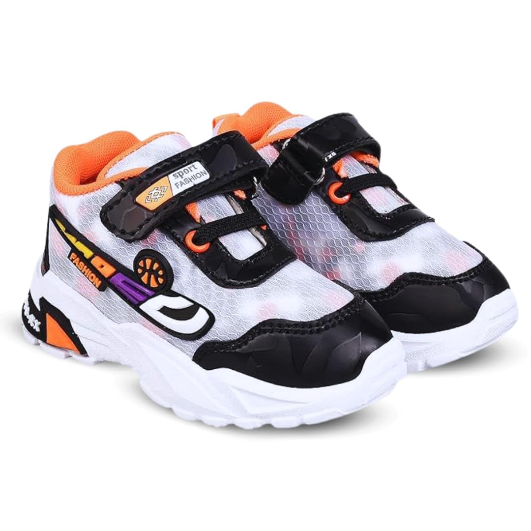 FootStation Kids Trendy Shoe with Premium Sole - Colorful & Playful Unisex Sneakers (Hiphop-10) Orange (B0DCPCS6FG) Amazon Price History, Amazon Price Tracker